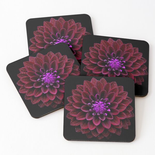 Item preview, Dark Botanical Gothic Dahlia — Moody Floral designed and sold by WitchyBotanicaArt.