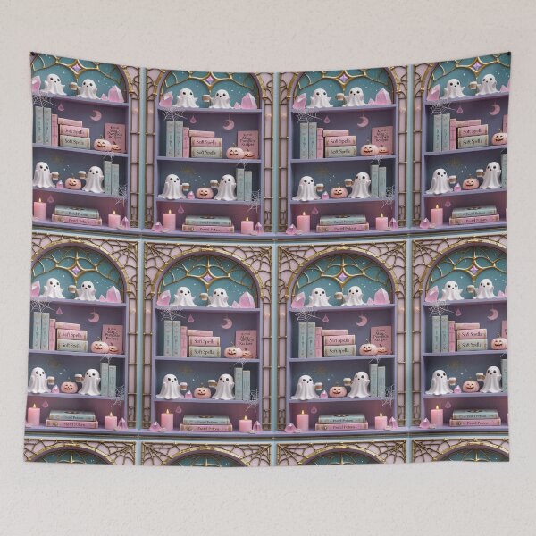 Item preview, Kawaii Magic Ghosts Coffee Bookshelf designed and sold by BriSher.