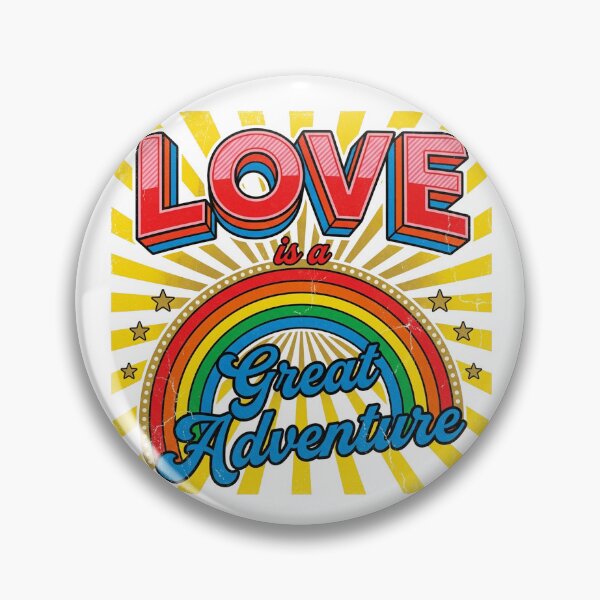 Item preview, Love Is A Great Adventure — 70s Retro Rainbow designed and sold by PlushFutura.