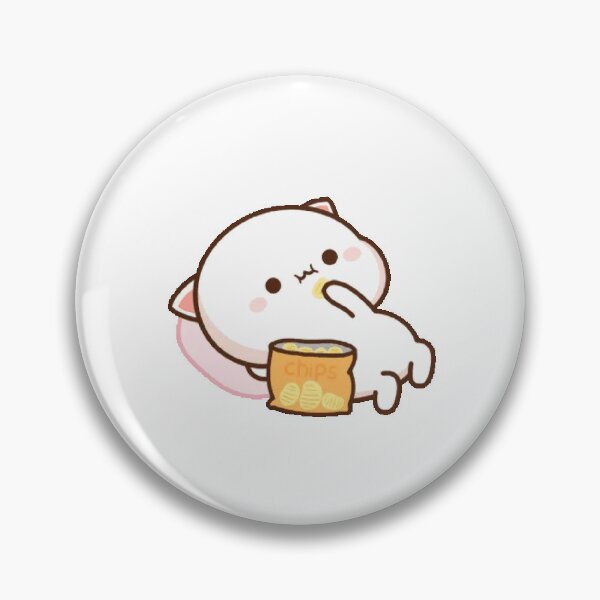 Item preview, Cute Chibi Cat Eating Chips Snack designed and sold by ashishverma153.