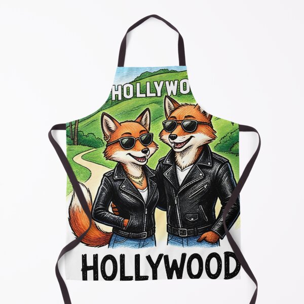 Item preview, Cute Foxes in Hollywood - Matching Varsity Jacket Puppies LA Travel Art designed and sold by TaiwanMemory.