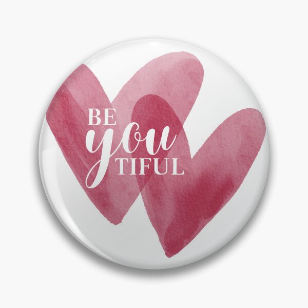 Item preview, Be-you-tiful | Cute pink heart Self Love Design designed and sold by Starlett Designs.