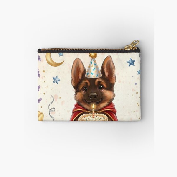 Item preview, Csipesz Cute German Shepherd Birthday Puppy with Cake designed and sold by SilentFlower.