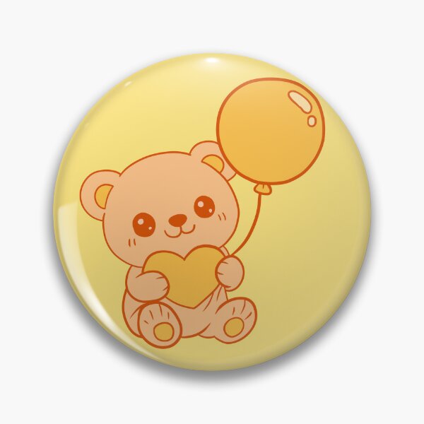 Item preview, Cute Kawaii Orange Teddy Bear designed and sold by Phyllya Design.