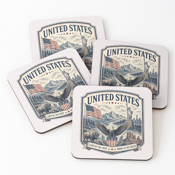 Item preview, United States Travel Badge  designed and sold by PamLeeDesign.