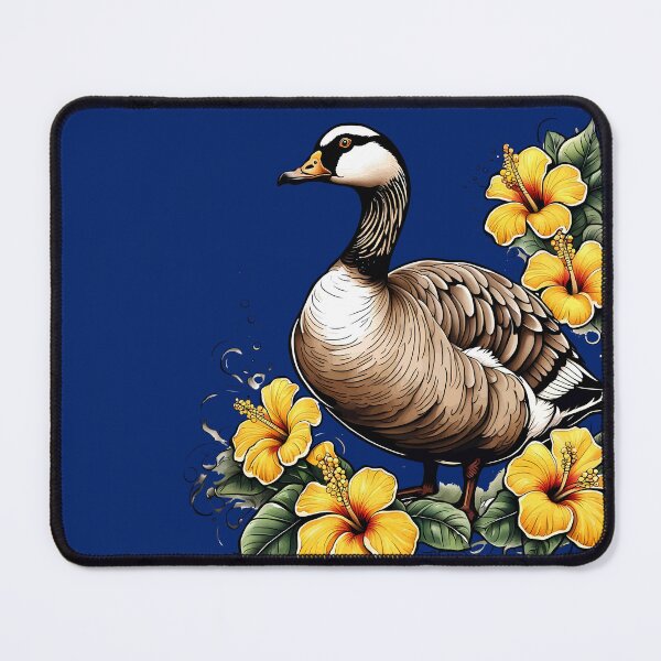 Item preview, Cute Nene Hawaiian Goose With Yellow Hibiscus designed and sold by taiche.