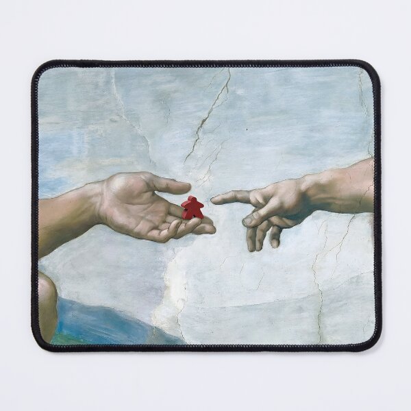 Item preview, Board Game Room Art Adam God Meeple  designed and sold by TackyTime.