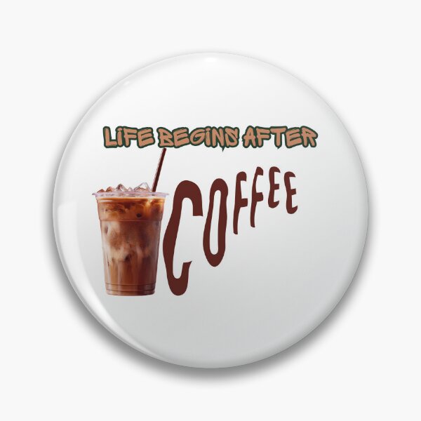Item preview, Life Begins After Coffee – Funny Coffee Lover Typography Design designed and sold by Kstyle93.