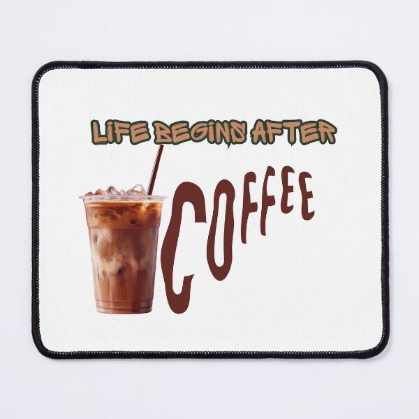 Item preview, Life Begins After Coffee – Funny Coffee Lover Typography Design designed and sold by Kstyle93.