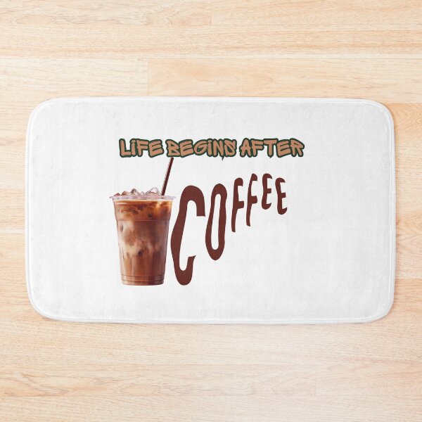 Item preview, Life Begins After Coffee – Funny Coffee Lover Typography Design designed and sold by Kstyle93.
