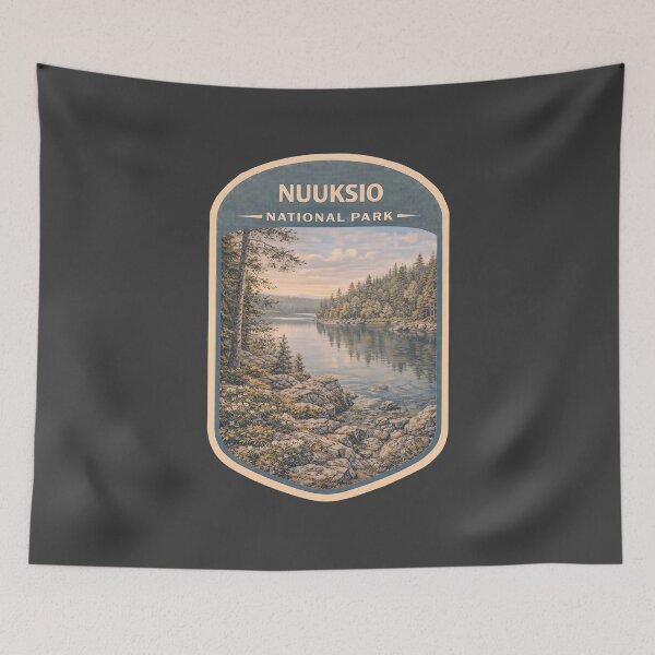 Item preview, Vintage Finland National Park Travel Print: Nuuksio  designed and sold by PinUpPizzazz.