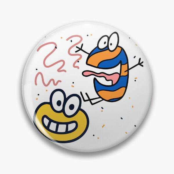 Item preview, Goofy Cartoon Friends – Fun Doodle Character Illustration designed and sold by Emianartstudio.