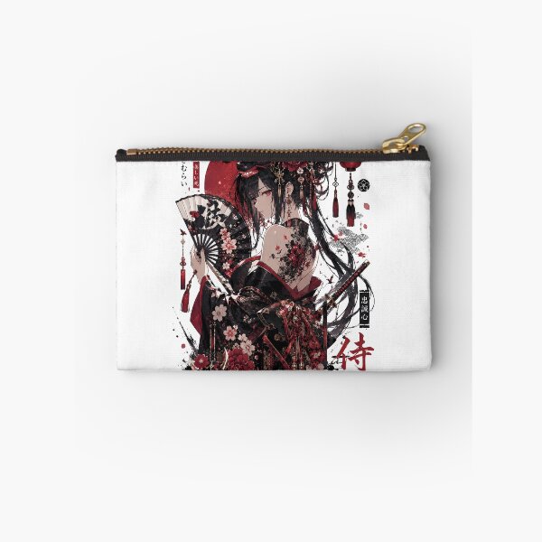 Item preview, Crimson Oni Samurai Anime Girl designed and sold by bashhonkdesign.