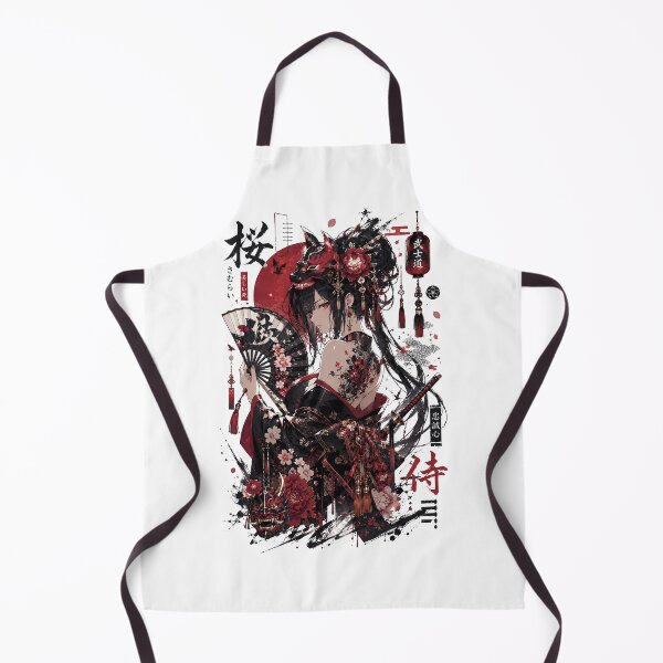 Item preview, Crimson Oni Samurai Anime Girl designed and sold by bashhonkdesign.