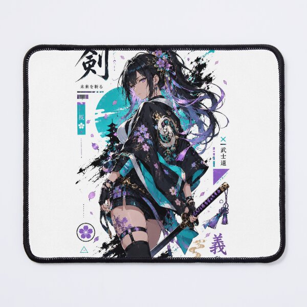 Item preview, Neo Tokyo Samurai Girl designed and sold by bashhonkdesign.