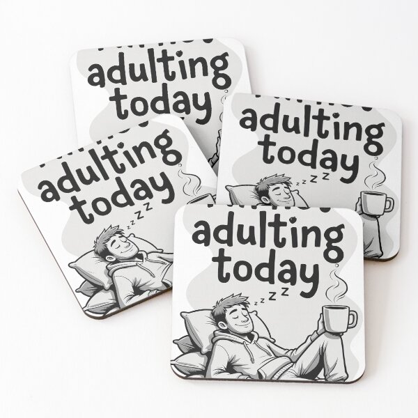 Item preview, I'm not adulting today designed and sold by FatCatStudios.