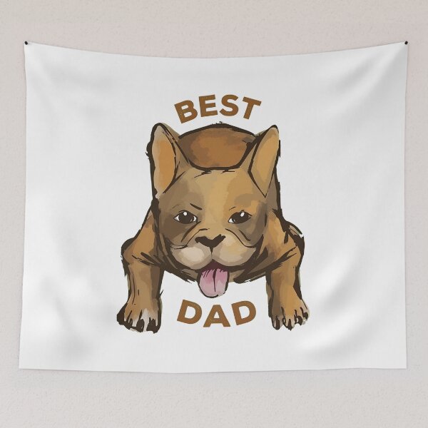 Item preview, French Bull Dog Best Dad Kids designed and sold by OlyvieArt.