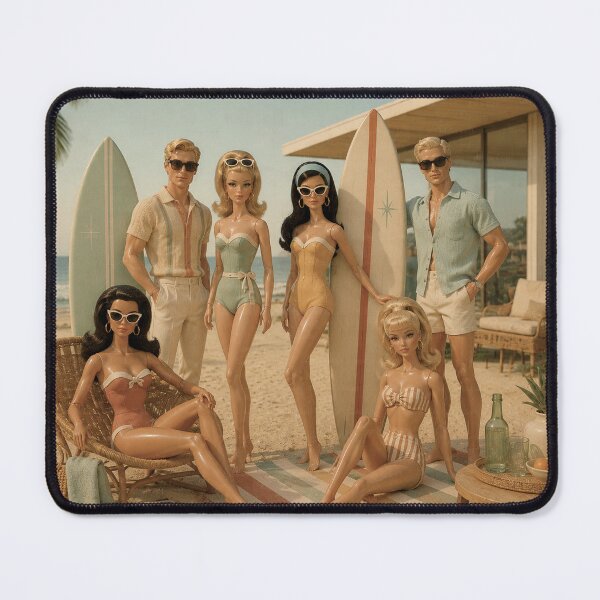 Item preview, Mid-Century Surf Club – Vintage Fashion Dolls designed and sold by LuluLeb.