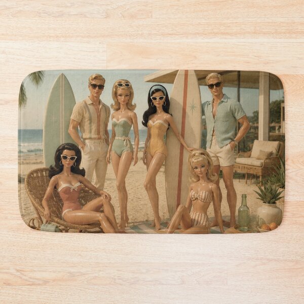 Item preview, Mid-Century Surf Club – Vintage Fashion Dolls designed and sold by LuluLeb.