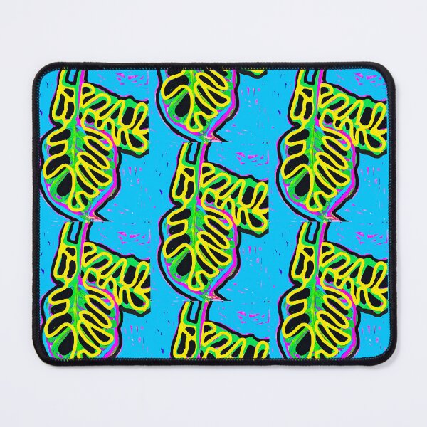 Item preview, 2 Banana Leaves - Neon Blue designed and sold by C. Ames Studio.