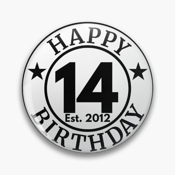 Item preview, Happy 14th Birthday | Born in 2012 designed and sold by highflycrafts.