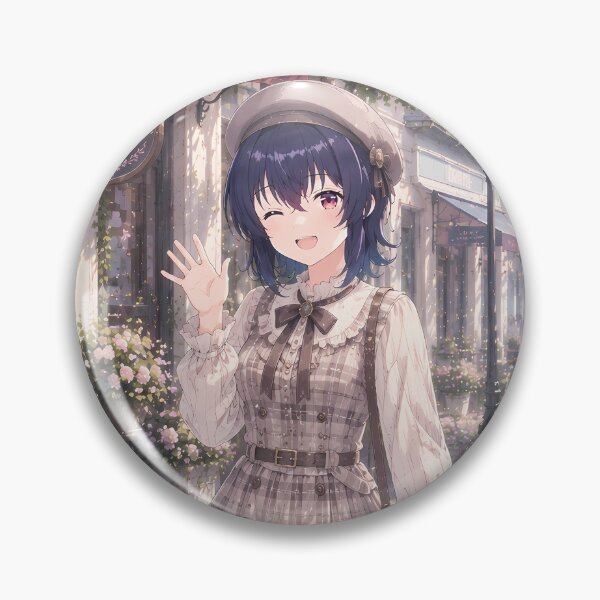 Item preview, Umi Asanagi Second Prettiest Girl Floral Cafe Wink designed and sold by B5fivemerch.