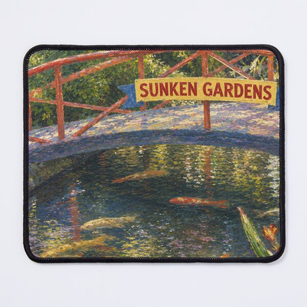 Item preview, Koy Pond under Bridge designed and sold by Sunlight-Sky.