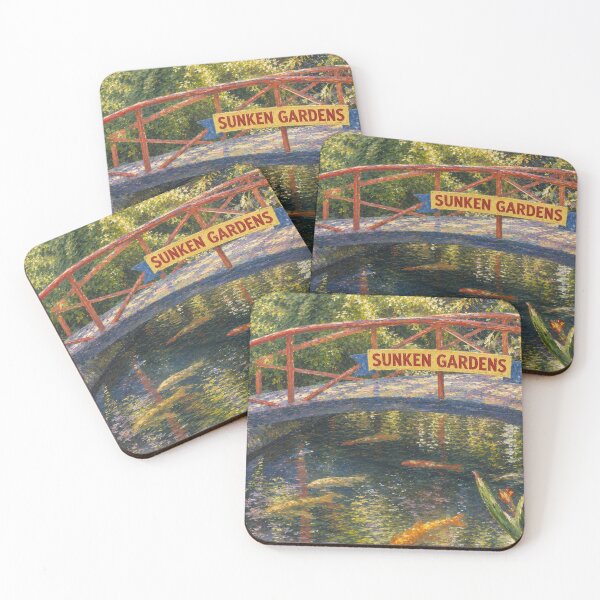 Item preview, Koy Pond under Bridge designed and sold by Sunlight-Sky.