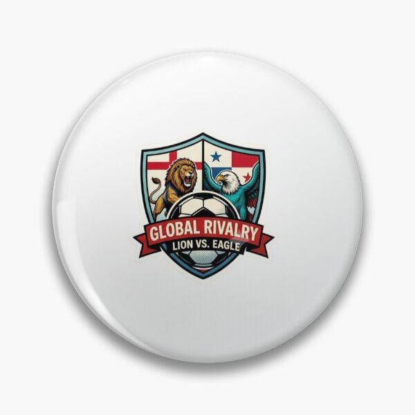 Item preview, England vs Panama Global Rivalry Shield Sticker — Lion vs Eagle World Cup 2026 Soccer Decal designed and sold by VikrantCreative.