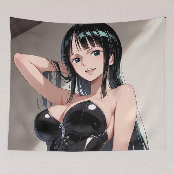 Item preview, Nico Robin One Piece Black Elegant City Glow designed and sold by B5fivemerch.