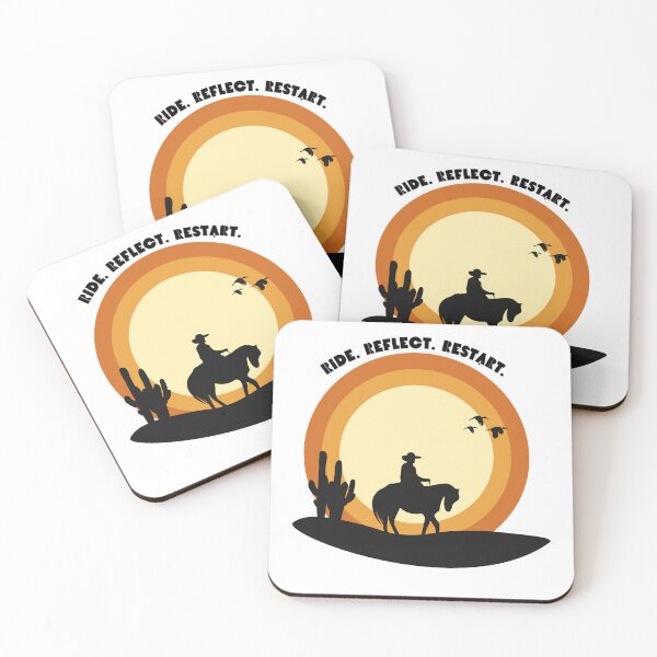 Item preview, Vintage Cowboy Sunset Silhouette – Western Desert Horse Design designed and sold by Kstyle93.
