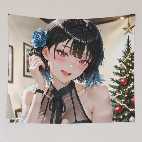 Item preview, Umi Asanagi Second Prettiest Girl Christmas Party Glow designed and sold by SubtextandSass.