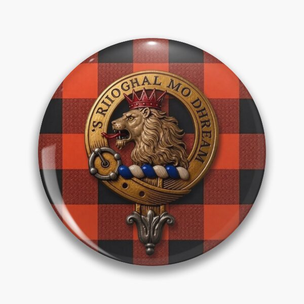 Item preview, MacGregor Crest and Rob Roy Ancient Tartan designed and sold by Kirrindy Designs.