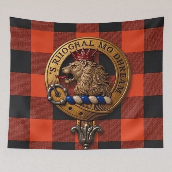 Item preview, MacGregor Crest and Rob Roy Ancient Tartan designed and sold by Kirrindy Designs.