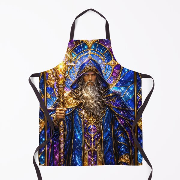 Item preview, Ancient Wizard Stained Glass Fantasy Magic Art designed and sold by LuisWorks.