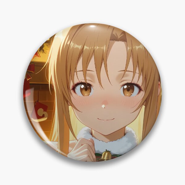 Item preview, Asuna Sword Art Online Christmas Fireplace Smile designed and sold by SubtextandSass.