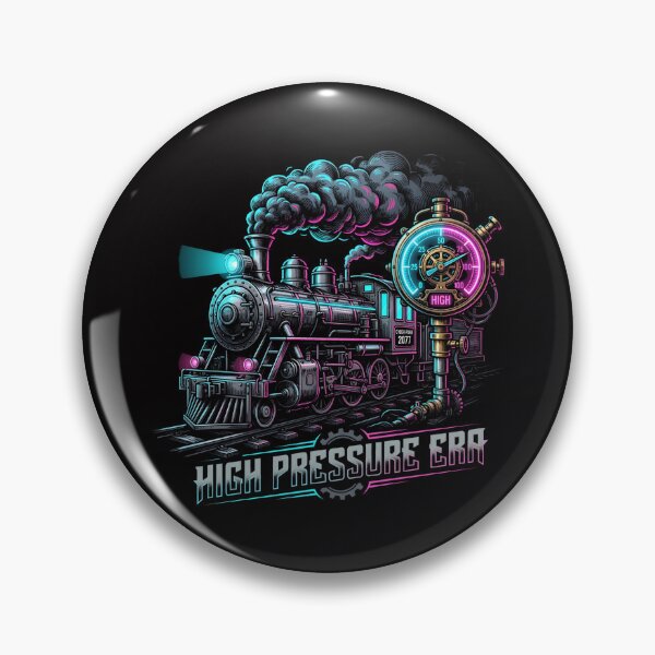 Item preview, Cyberpunk Locomotive High Pressure Era Train Art designed and sold by SplashTastic.