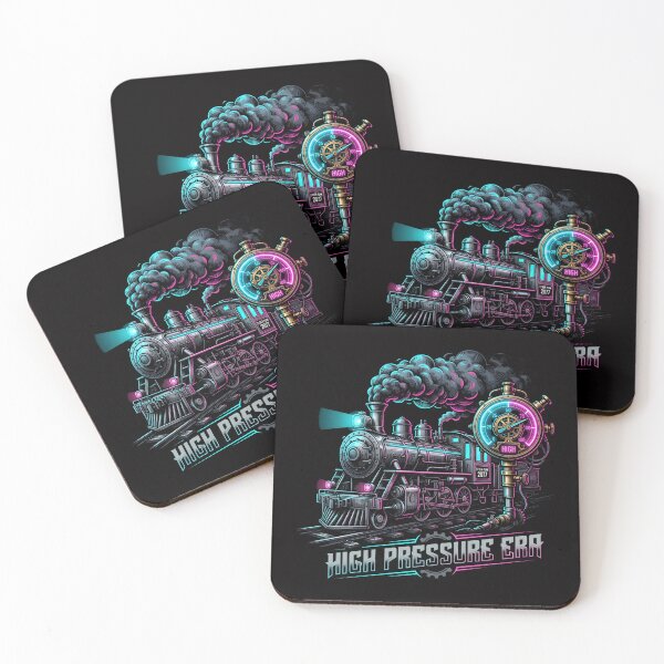 Item preview, Cyberpunk Locomotive High Pressure Era Train Art designed and sold by SplashTastic.