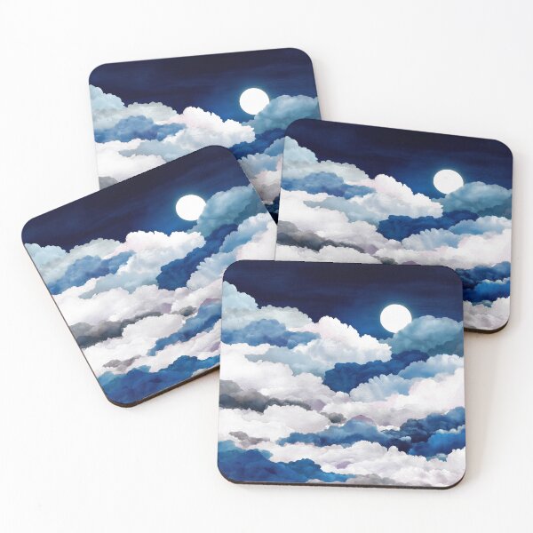 Item preview, Dreamscape Magical Sky, Clouds, Full Moon, Night Sky designed and sold by DEC02.