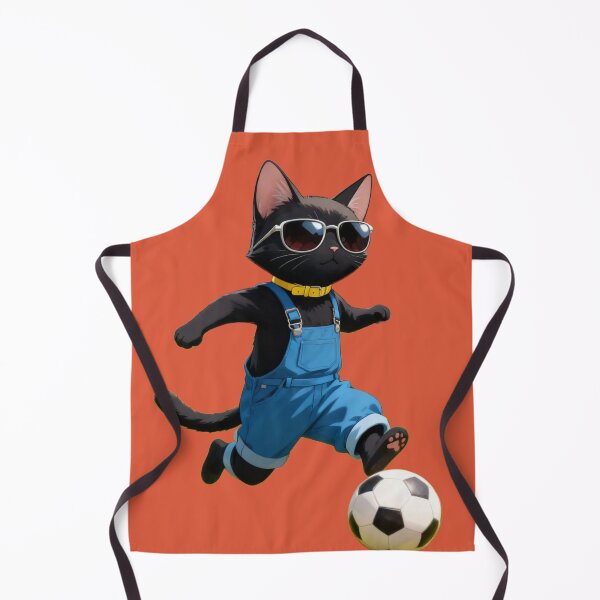 Item preview, Cool Black Cat Playing Soccer Art designed and sold by BLUESKY11a.
