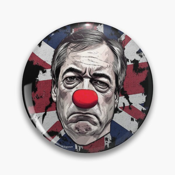 Item preview, FARAGE IS A CLOWN designed and sold by Paparaw.
