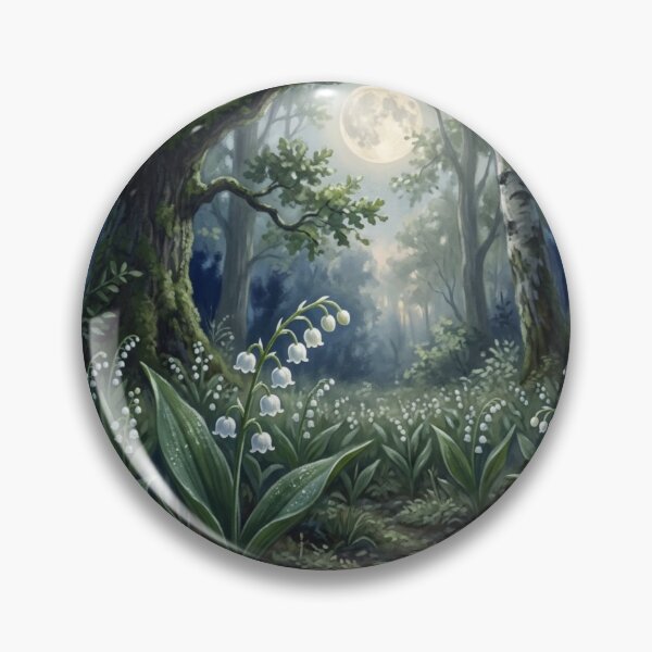 Item preview, Lily of the Valley under Full Moon - Enchanted Forest designed and sold by NeyhineAngelionShop.