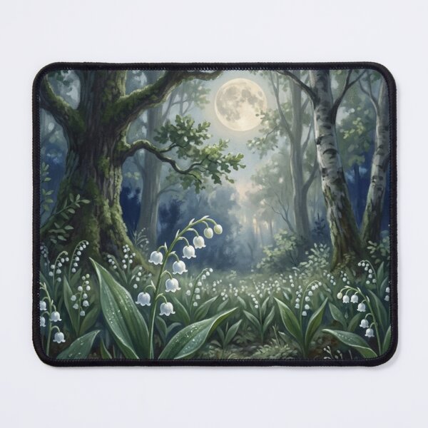 Item preview, Lily of the Valley under Full Moon - Enchanted Forest designed and sold by NeyhineAngelionShop.