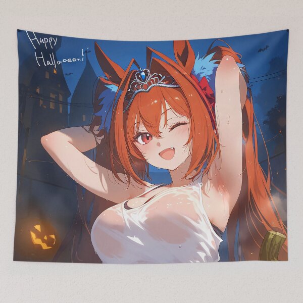 Item preview, Daiwa Scarlet Uma Musume Happy Halloween Pumpkin Wink designed and sold by ManuelOpito.