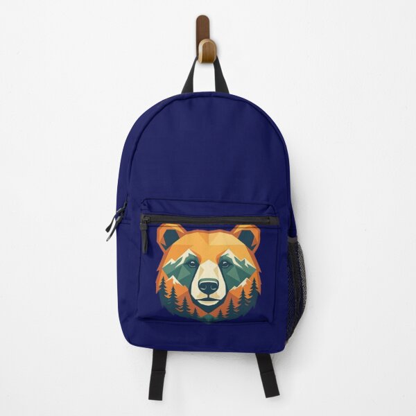 Item preview, Geometric Bear Mountain Forest — Low Poly Wildlife Nature T-Shirt designed and sold by HopeAndHustle.