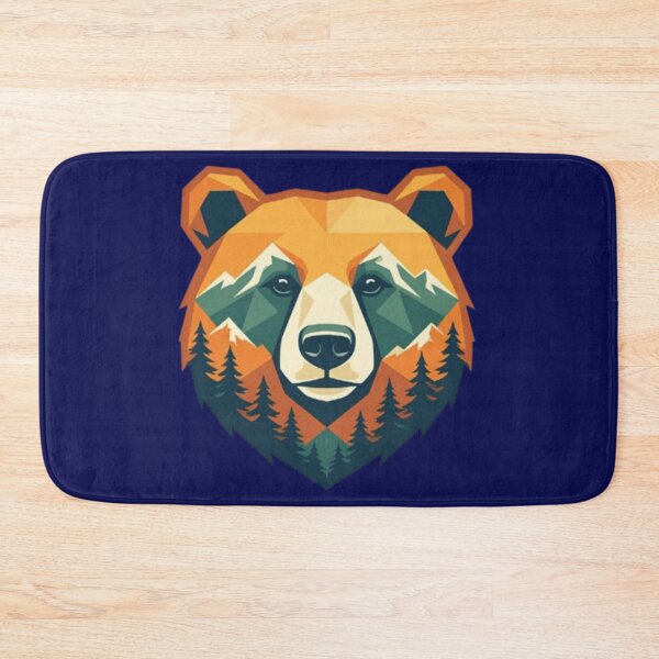 Item preview, Geometric Bear Mountain Forest — Low Poly Wildlife Nature T-Shirt designed and sold by HopeAndHustle.