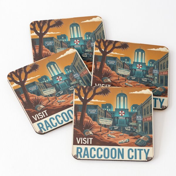 Item preview, Poster visit the raccoon city designed and sold by grisellamarten.