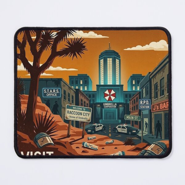 Item preview, Poster visit the raccoon city designed and sold by grisellamarten.
