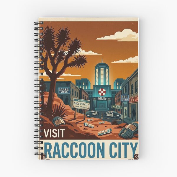 Item preview, Poster visit the raccoon city designed and sold by grisellamarten.