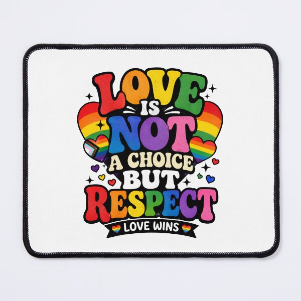 Item preview, Love Is Not A Choice But Respect Pride Sticker | LGBTQ Equality Rainbow Quote | Love Wins Gift designed and sold by ArtByTripti.